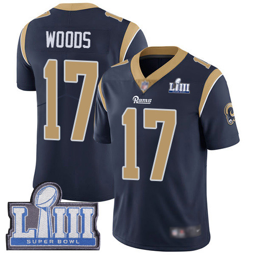 Los Angeles Rams Limited Navy Blue Men Robert Woods Home Jersey NFL Football #17 Super Bowl LIII Bound Vapor Untouchable
